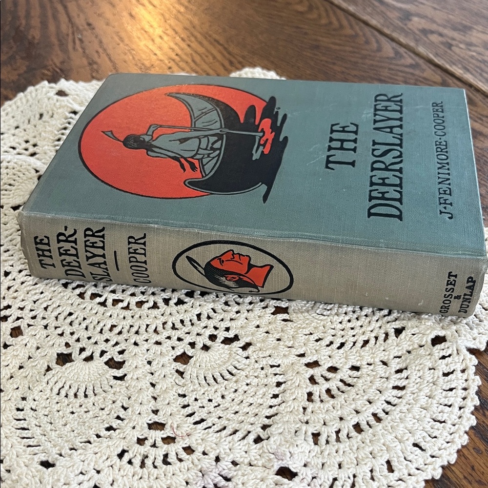 Vintage hardcover The Deerslayer Book with Illustrated Cover - Picture 3 of 6